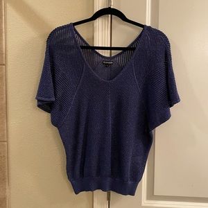 Women’s sweater. Shimmery blue. M. Express